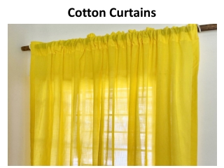 Cotton Curtains