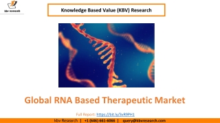 Global RNA Based Therapeutic Market size to reach USD 11.4 Billion by 2027 - KBV