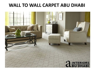 WALL TO WALL CARPET ABU DHABI