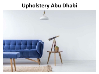 Upholstery Abu Dhabi