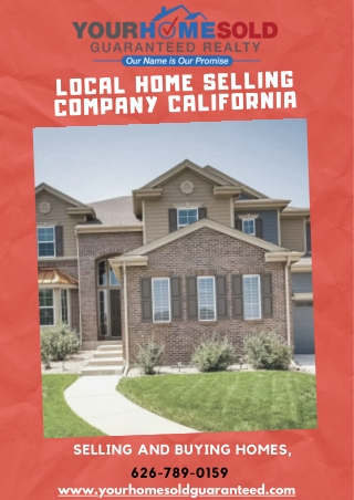 Local Home Selling Company California | Your Home Sold Guaranteed Realty