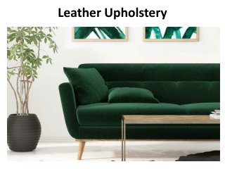 Leather Upholstery