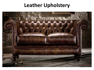 Leather Upholstery