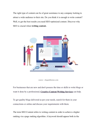 The Importance Of Content Writing For Seo?​