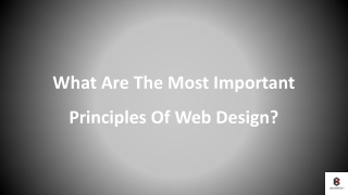 What Are The Most Important Principles Of Web Design?