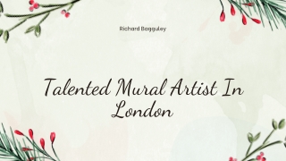 Talented Mural Artist In London : Richard Bagguley
