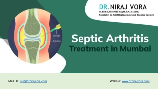 Septic Arthritis Treatment in Mumbai | Dr Niraj Vora
