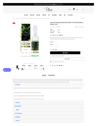 Best detox tea foaming face wash
