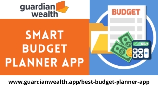 Smart Budget Planner App | Spend Smartly - GuardianWealth