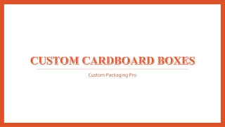 Custom Cardboard Boxes