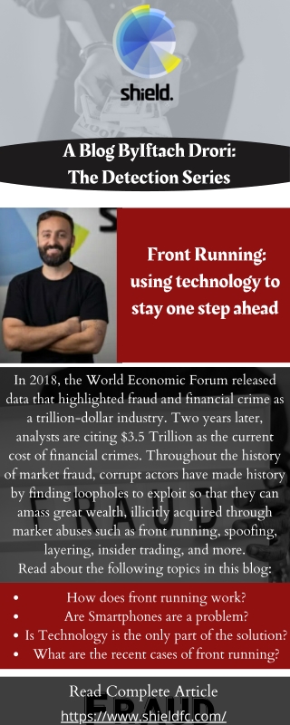 Using Technology to Stay one Step Ahead | Front Running