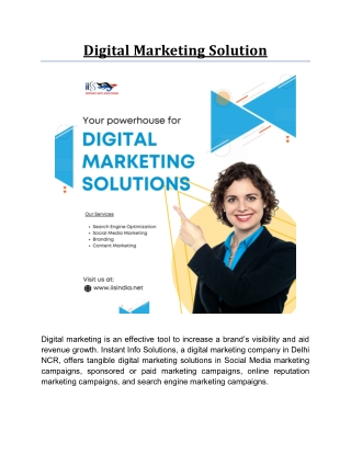 Digital Marketing Solution