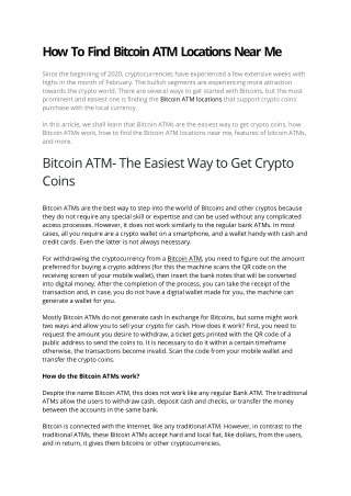 Bitcoin ATM