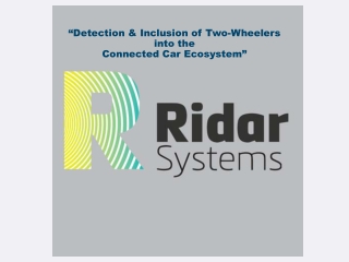 “Detection & Inclusion of Two-Wheelers into the Connected Car Ecosystem”