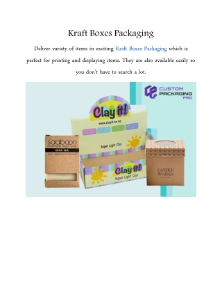 Kraft Boxes Packaging