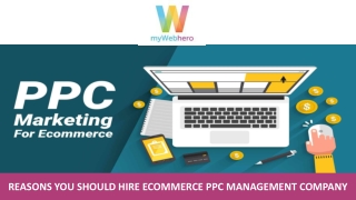 Reasons You Should Hire eCommerce PPC management Company