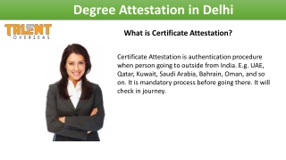 What is Certificate Attestation?