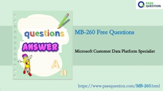 Microsoft MB-260 Practice Test Questions