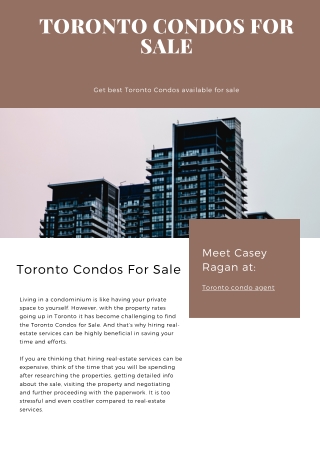 Toronto Condos For Sale | The Condo Life