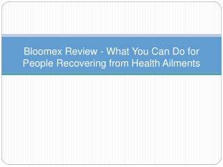 Bloomex Review - What You Can Do for People Recovering from Health Ailments