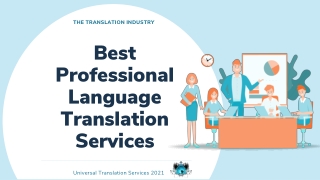 Professional Language Translation Services