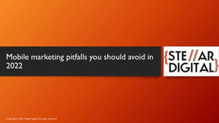 Mobile Marketing Pitfalls You Should Avoid In 2022