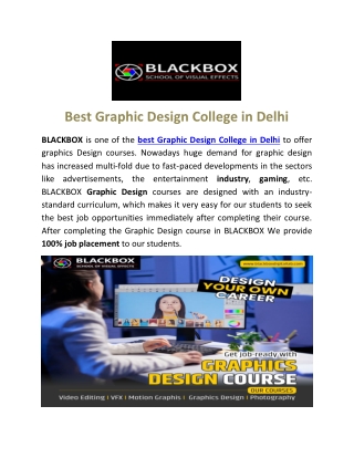 Best Graphic Design College in Delhi