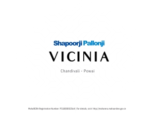 Shapoorji Pallonji Vicinia Chandivali Mumbai E-Brochure