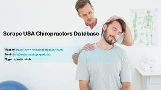 Scrape USA Chiropractors Database