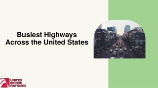 Busiest Highways Across the United States