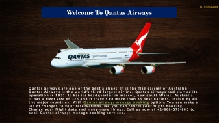 Qantas Airways Manage Flight Booking  1-866-579-8033