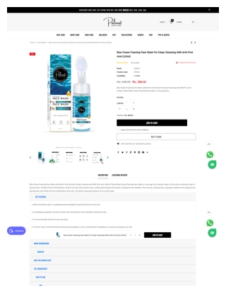 Best blue ocean foaming face wash