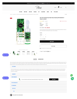 Best aloe vera foaming face wash