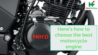 Here's how to choose the best motorcycle engine