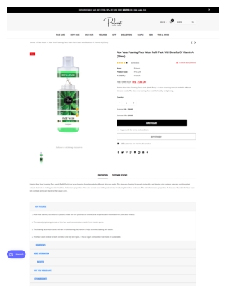 Best aloe vera foaming face wash refill pack