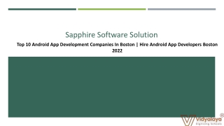 Top 10 Android App Development Companies In Boston-Hire Android App Developers Boston 2022