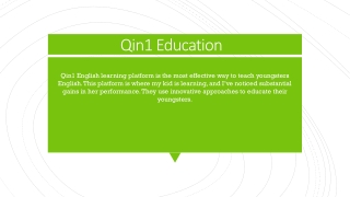 Qin1 Education: How Has Using Technology to Teach Changed Education?