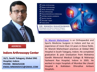 Fracture management and Advantages by Arthroscopy