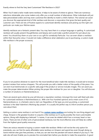 What the Best personalized name necklace Pros Do (and You Should Too)