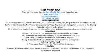 CANON PRINTER OFFLINE
