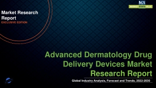 Advanced Dermatology Drug Delivery Devices Market Expected to Expand at a Steady