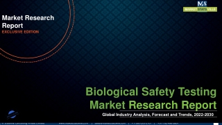 Biological Safety Testing Market 2021 Business Overview, Challenges,