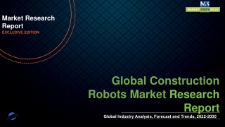 Construction Robots Market 2021 Players Targeting Application to Boost Growth