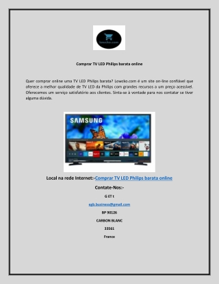 Comprar TV LED Philips barata online