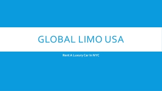 Renting a highend automobile in New York City