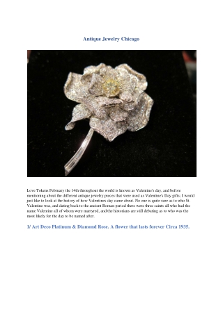 Antique Jewelry Chicago