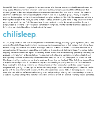 Chilisleep And Ebb Therapeutics Merge To Revolutionize Sleep