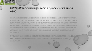 Easy ways to troubleshoot QuickBooks Error 6190 instantly