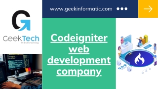 Codeigniter web development company - GeekTech