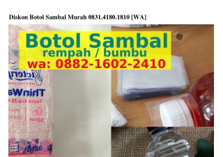 Diskon Botol Sambal Murah ౦8ЗI-ԿI8౦-I8I౦(whatsApp)